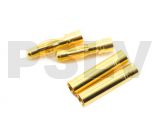 F004M-FineRC  Φ4.0 mm Gold Plated Bullet Connectors 